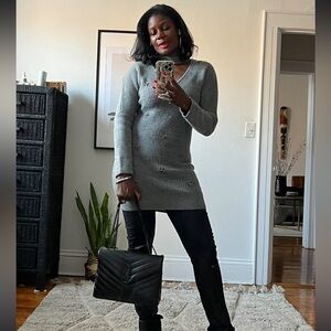 Gray long sweater- Size Medium